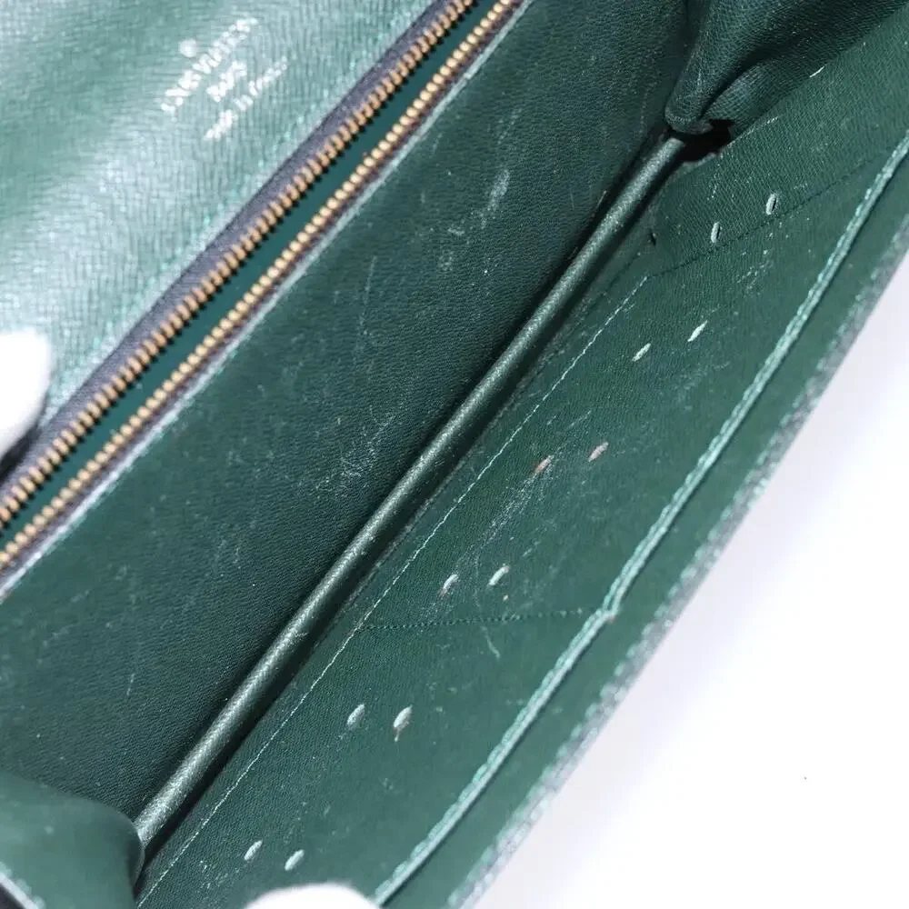 Louis Vuitton Taiga Pochette Kourad Clutch Bag Epicea Green